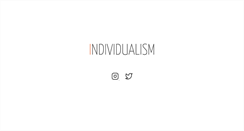 Desktop Screenshot of individualism.co.uk