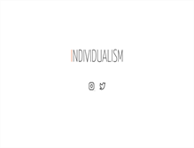 Tablet Screenshot of individualism.co.uk